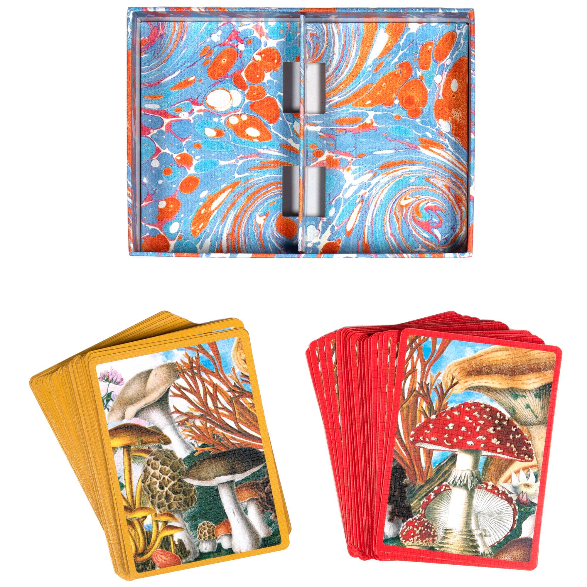 eeBoo Piece & Love Mushroom Playing Card Decks